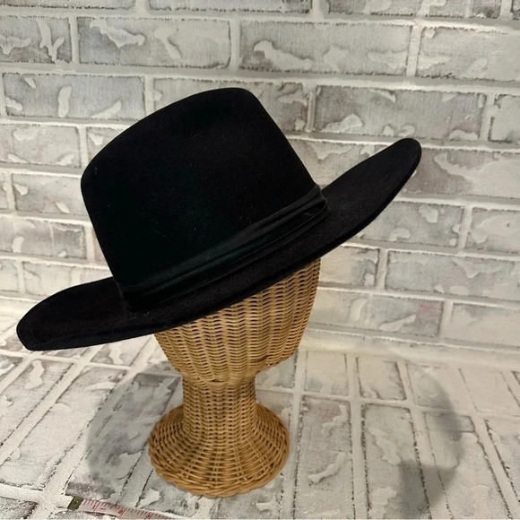 Mondial Vintage Wide Brim Fedora Black Hat Made for Fuch’s Hats Beni Brak - Picture 2 of 12